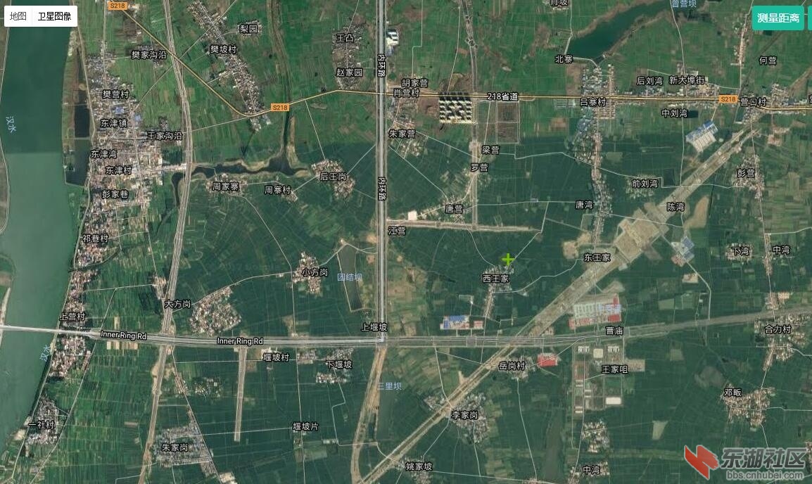 谷歌地图已经更新襄阳东津高铁站区域卫星图像图片