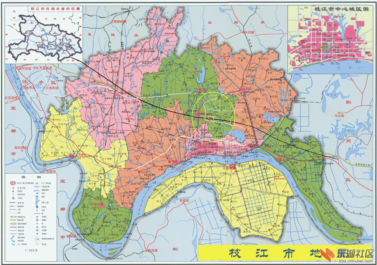 枝江城区框架发展得比较快.