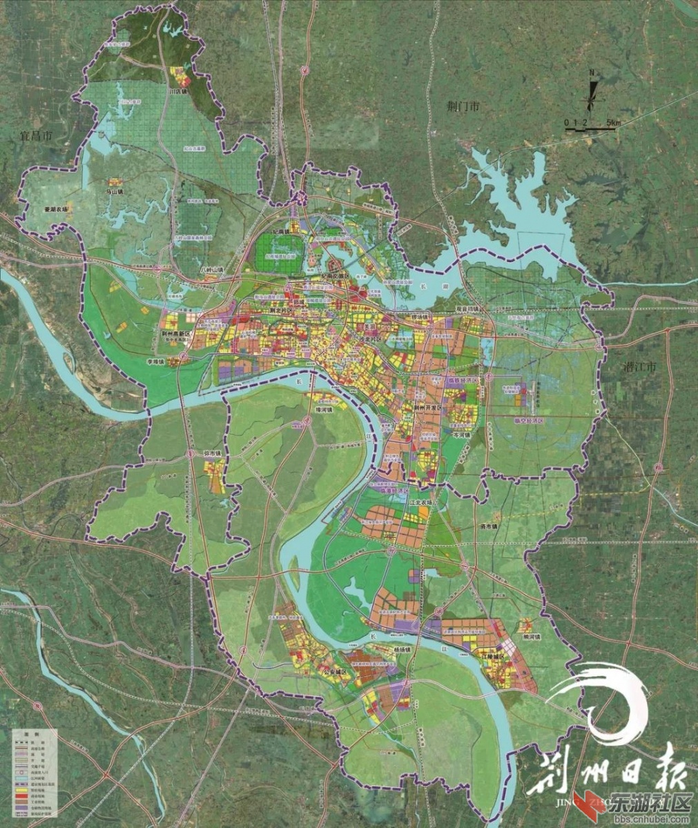 荆州市中心城区空间发展战略规划图片