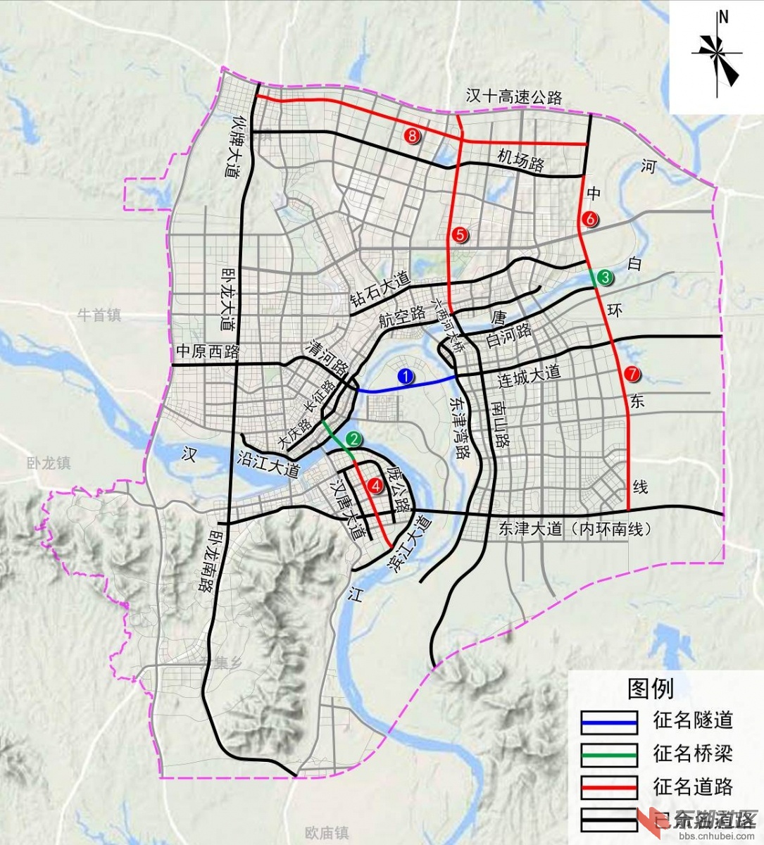 襄阳的"一隧两桥五路"的名字你认为哪个好?