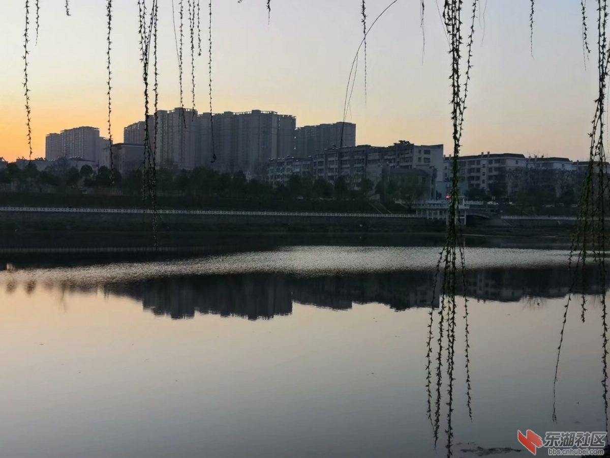 春晨随州'白云湖 一湖两岸好风景!