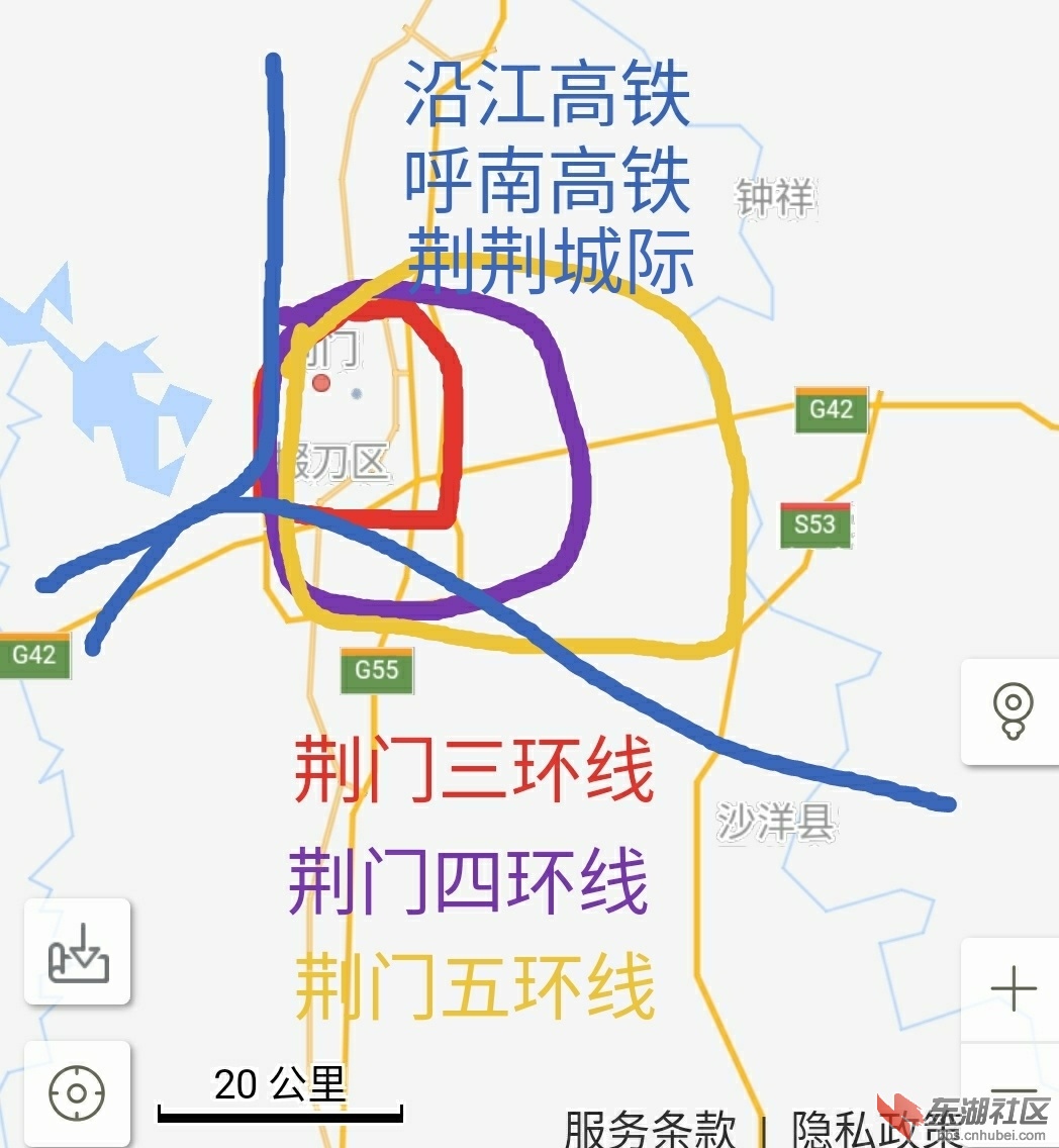 武荆高铁南线方案:为保漳河新区,确实可能向南微调.