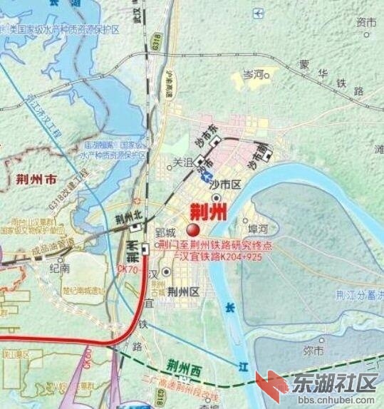 随着荆荆城际,荆常高铁,荆岳高铁的修建,荆州西站成了多条高铁的交汇