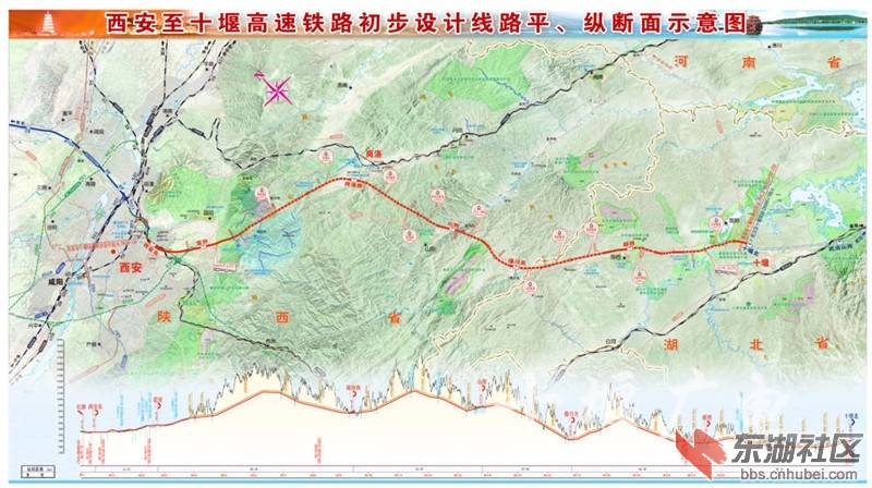 规划银川至武汉高铁的重要组成部分线路起自西安枢纽西安东站,经蓝田