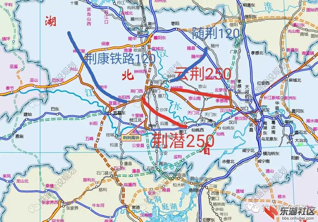 荆门铁路规划:钟祥成枢纽,京山拥双核,沙洋客货全.