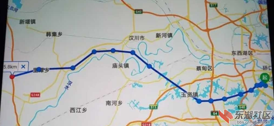 武汉经天门至宜昌高速公路 (武汉至汉川段)最新走向图