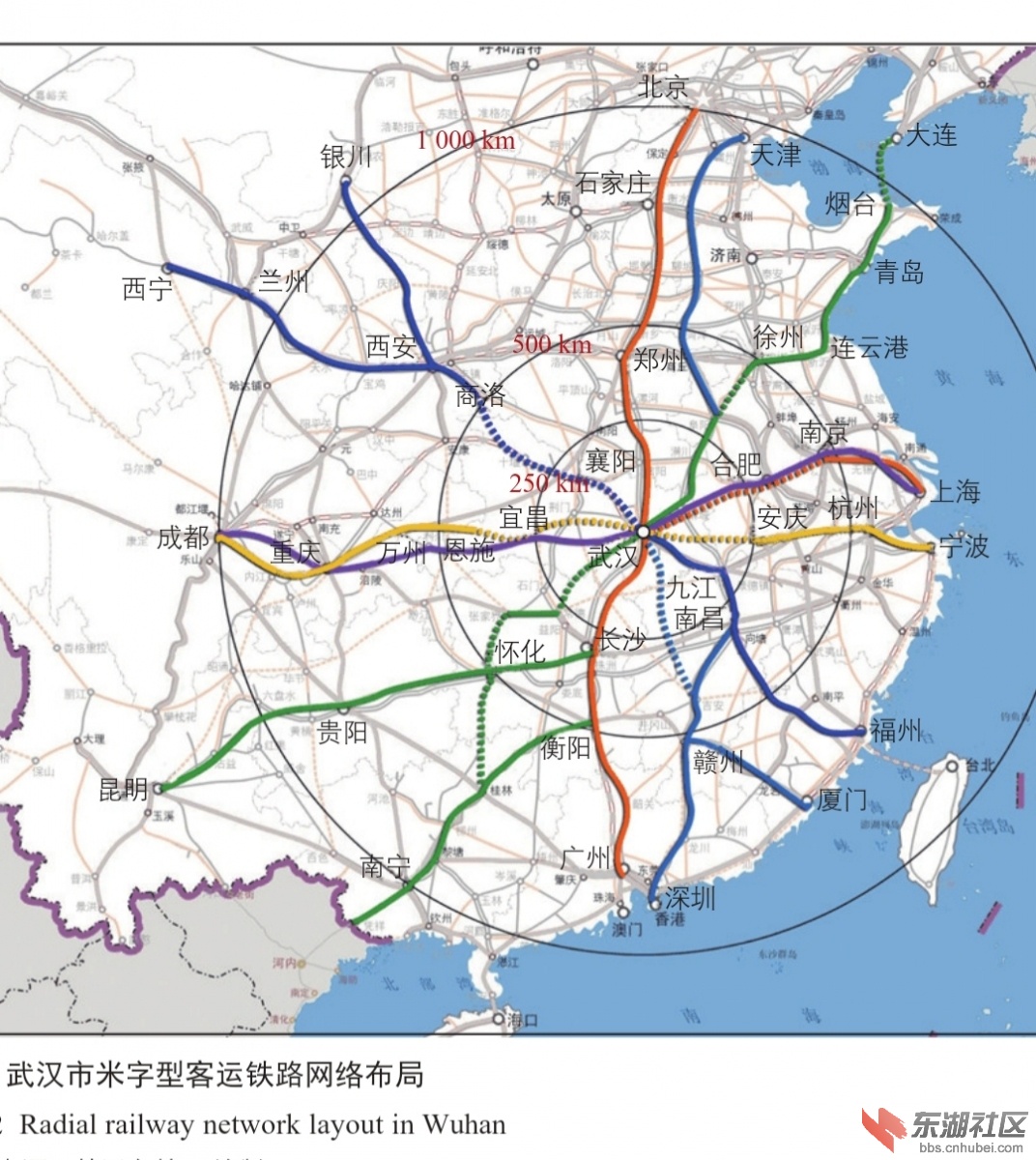 武汉米字形交通枢纽规划