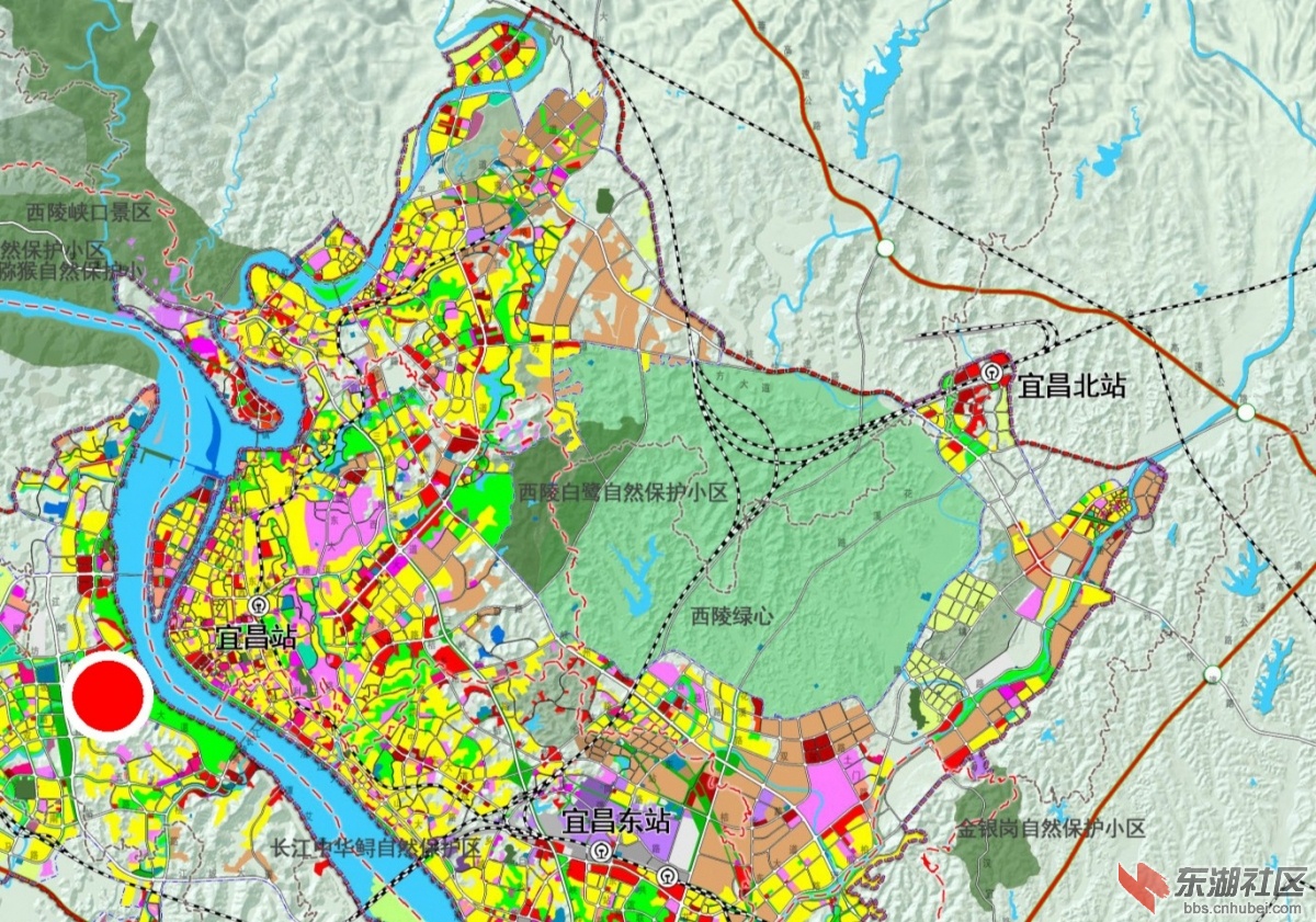 城市东扩北拓:北站片区与东站片区的路网规划. - 宜昌