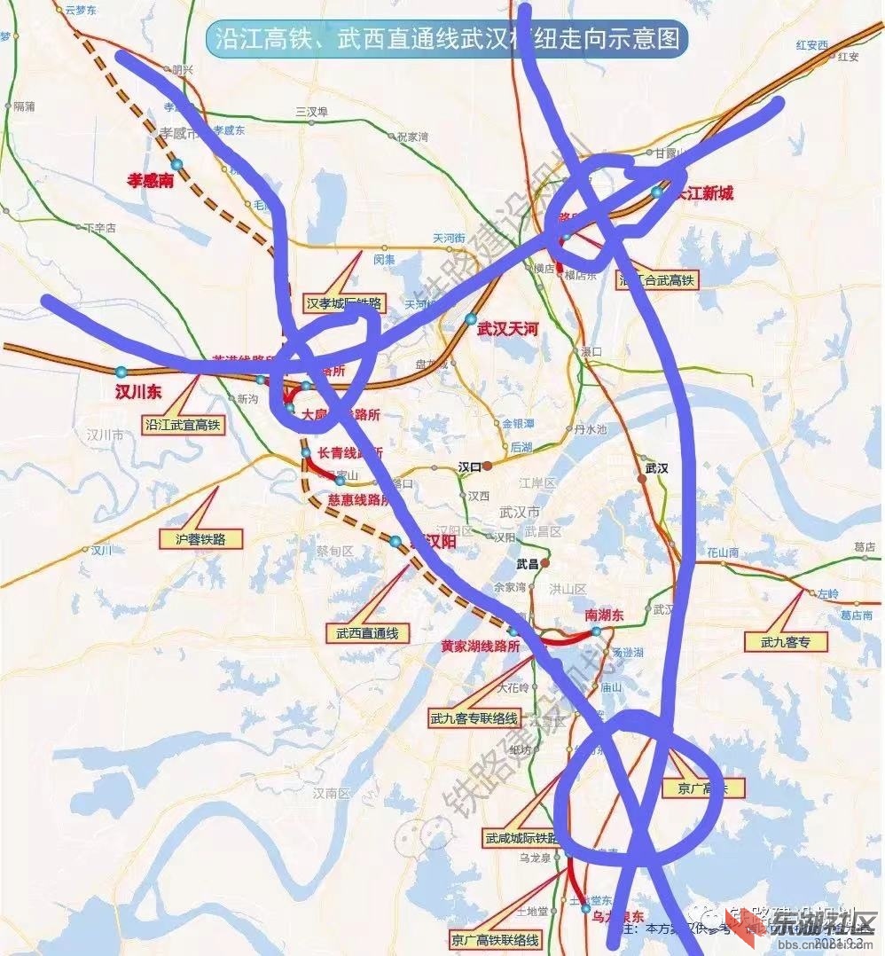 武汉枢纽直通线线路优化问题