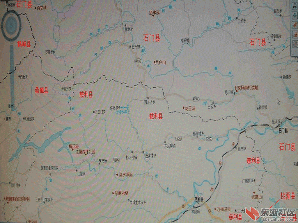 08石門縣西邊從北往南依次為鶴峰縣桑植縣慈利縣桃源縣.gif