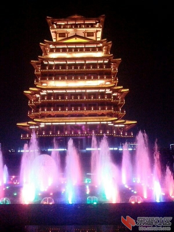 天门夜景