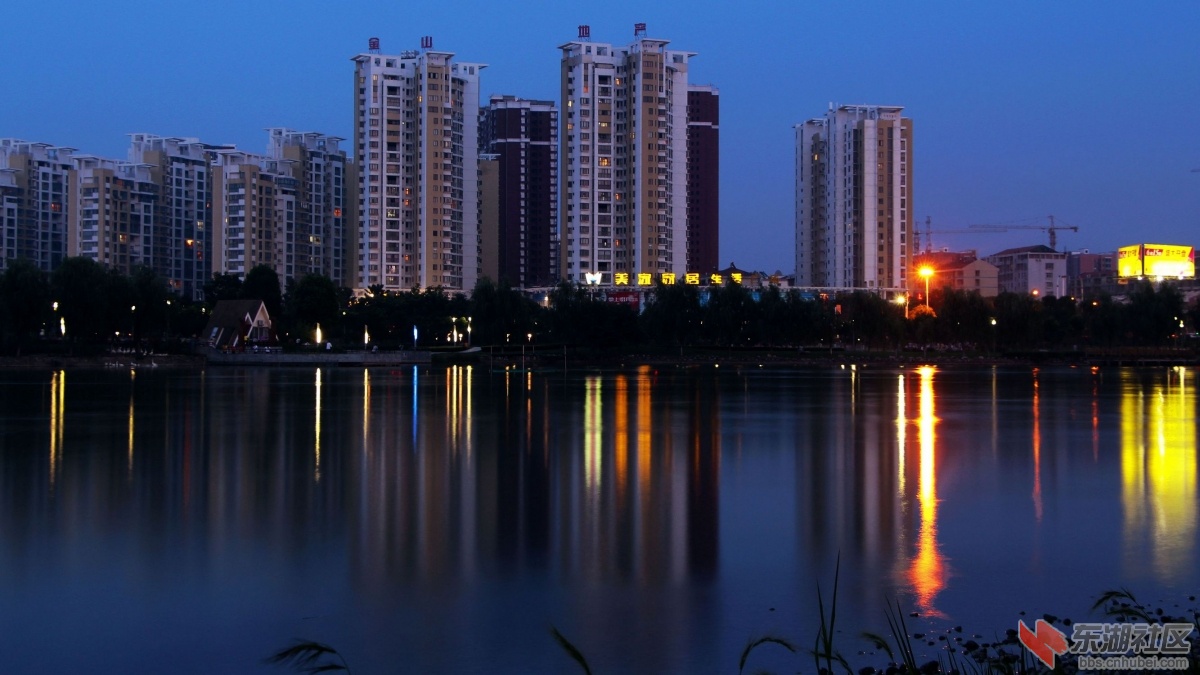 汉川夜景图片