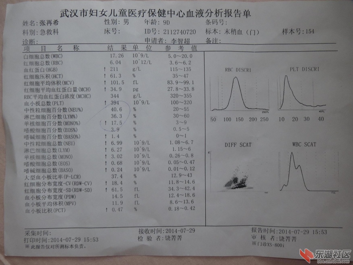 宝宝9天儿童医院验血报告证实是病理性黄疸.JPG