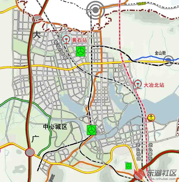 大冶市征地规划红线图图片