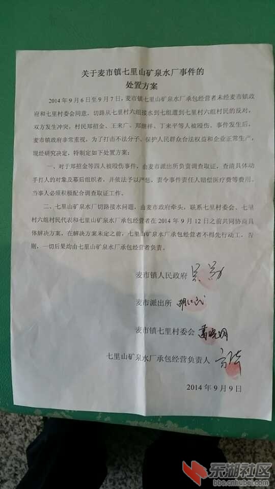 处置方案