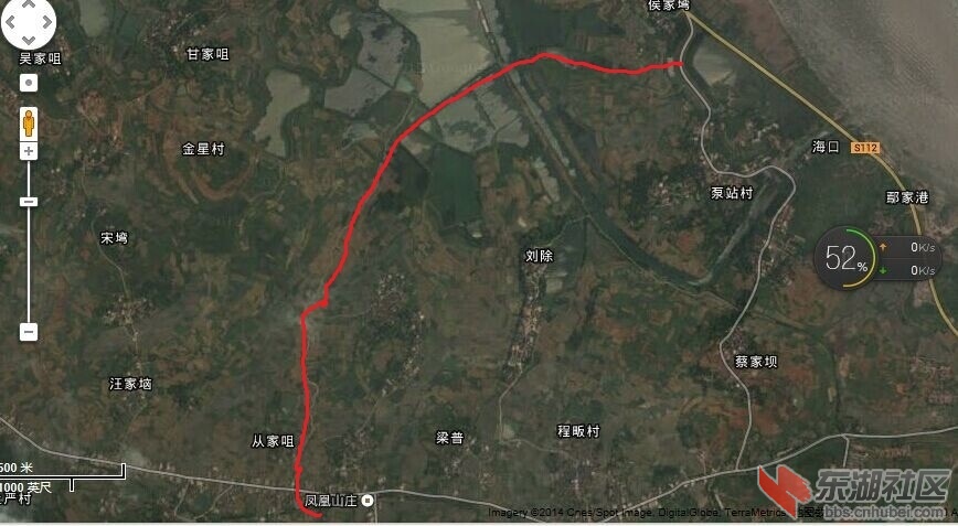 违法道路线路卫星图