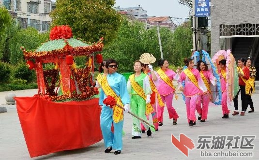 市三届梅川禅宗四祖文化庙会民俗展演今天彩排热闹非常