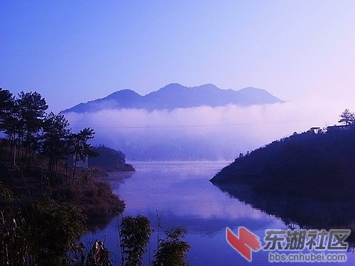 清晨仙岛湖