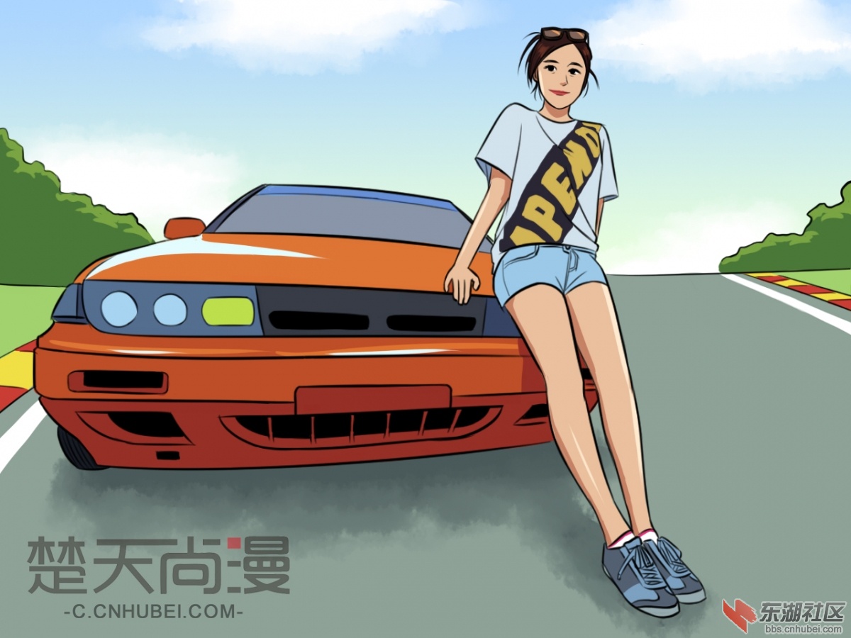 女车手漫画图片