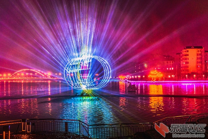 水幕激光特效。