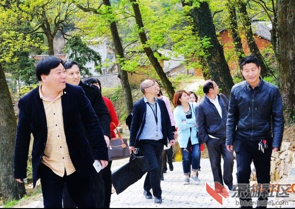 武穴街上的伢泼假儿昨日专程前往传统村落李家垅采风