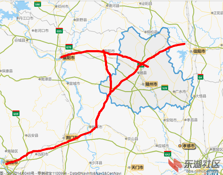 方枣高速唐河段路线图图片