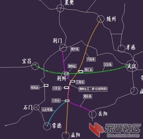 2018荆州铁路规划图已出!