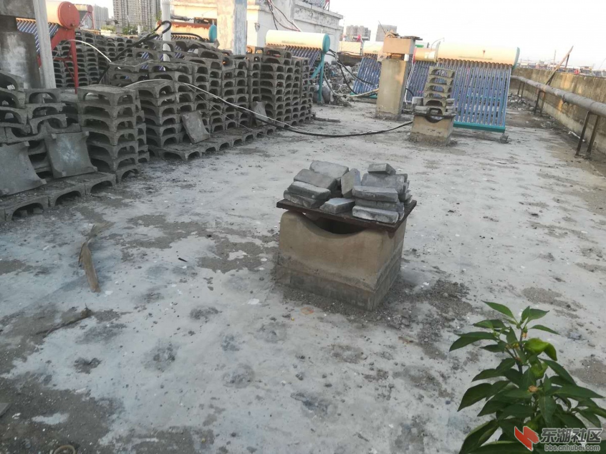 3A号楼楼顶防水层掀开后一直未修.jpg
