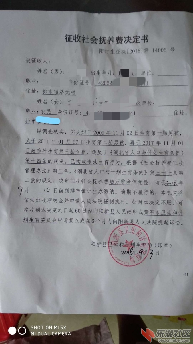 罚款通知