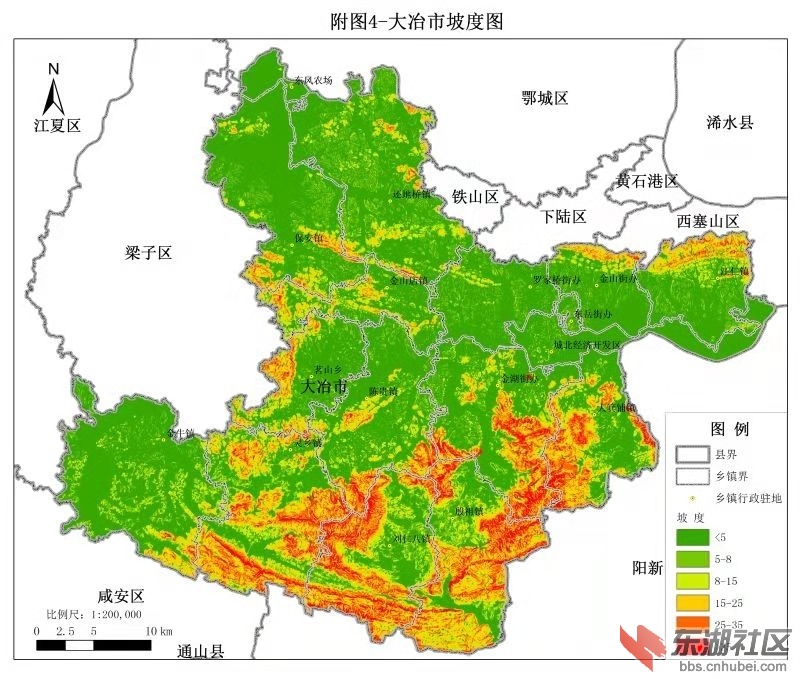 大冶市各乡镇地图图片