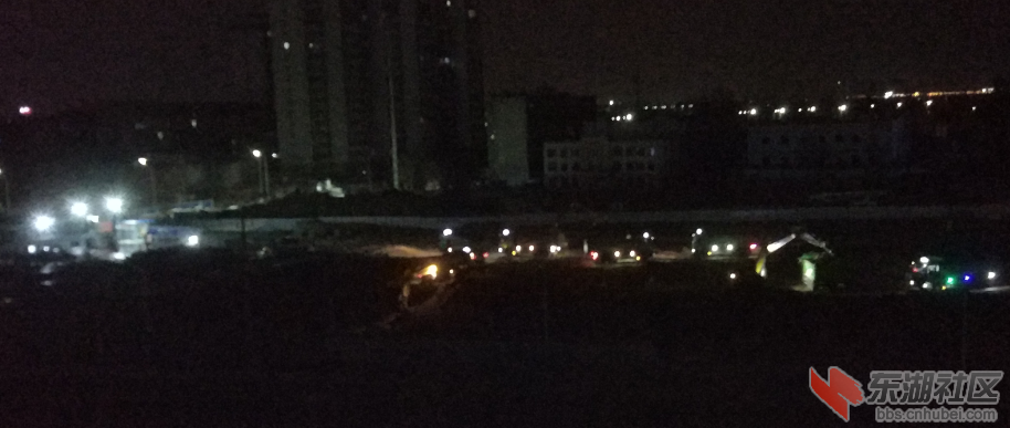 3月21日晚工地夜间施工图