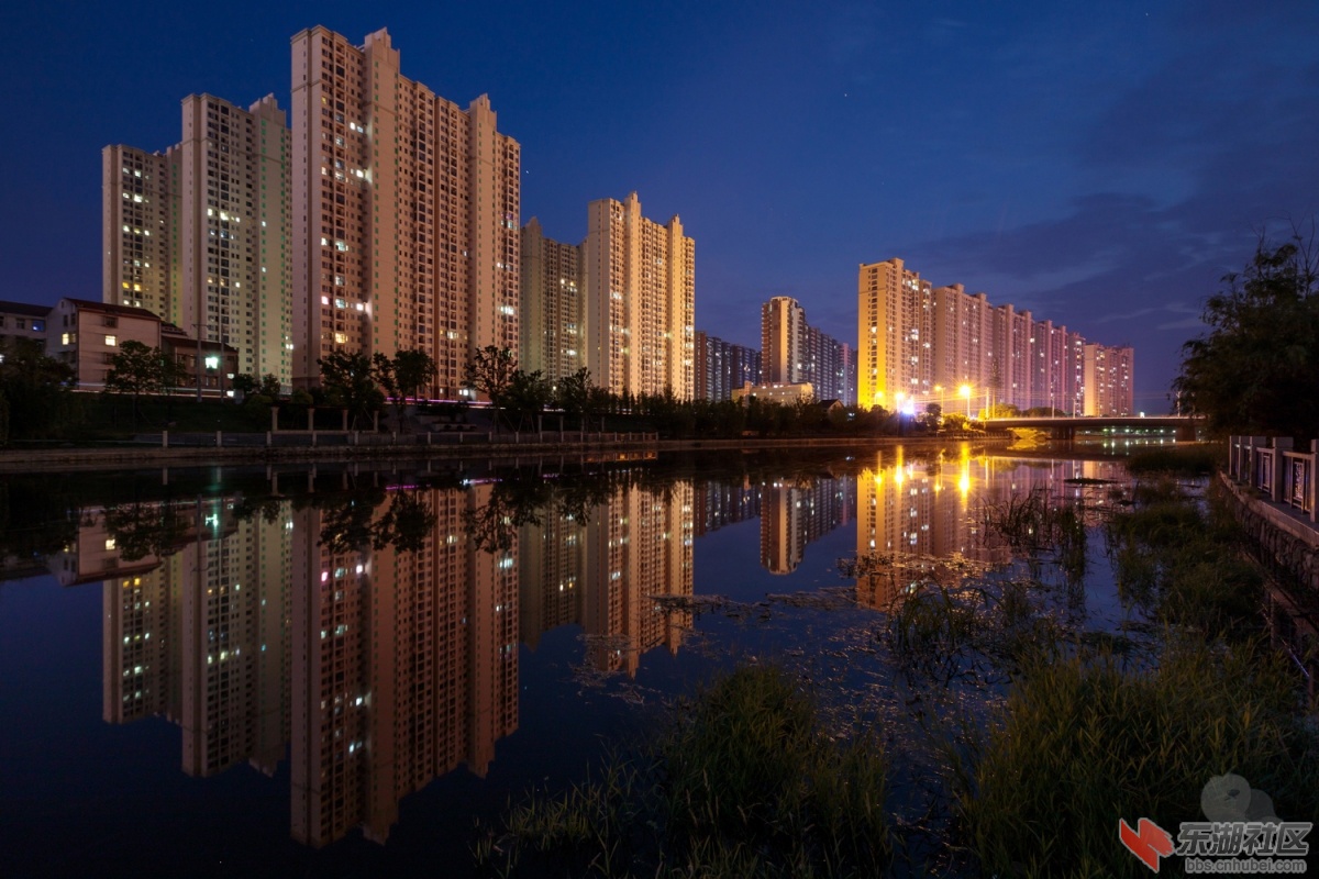 汉川夜景图片