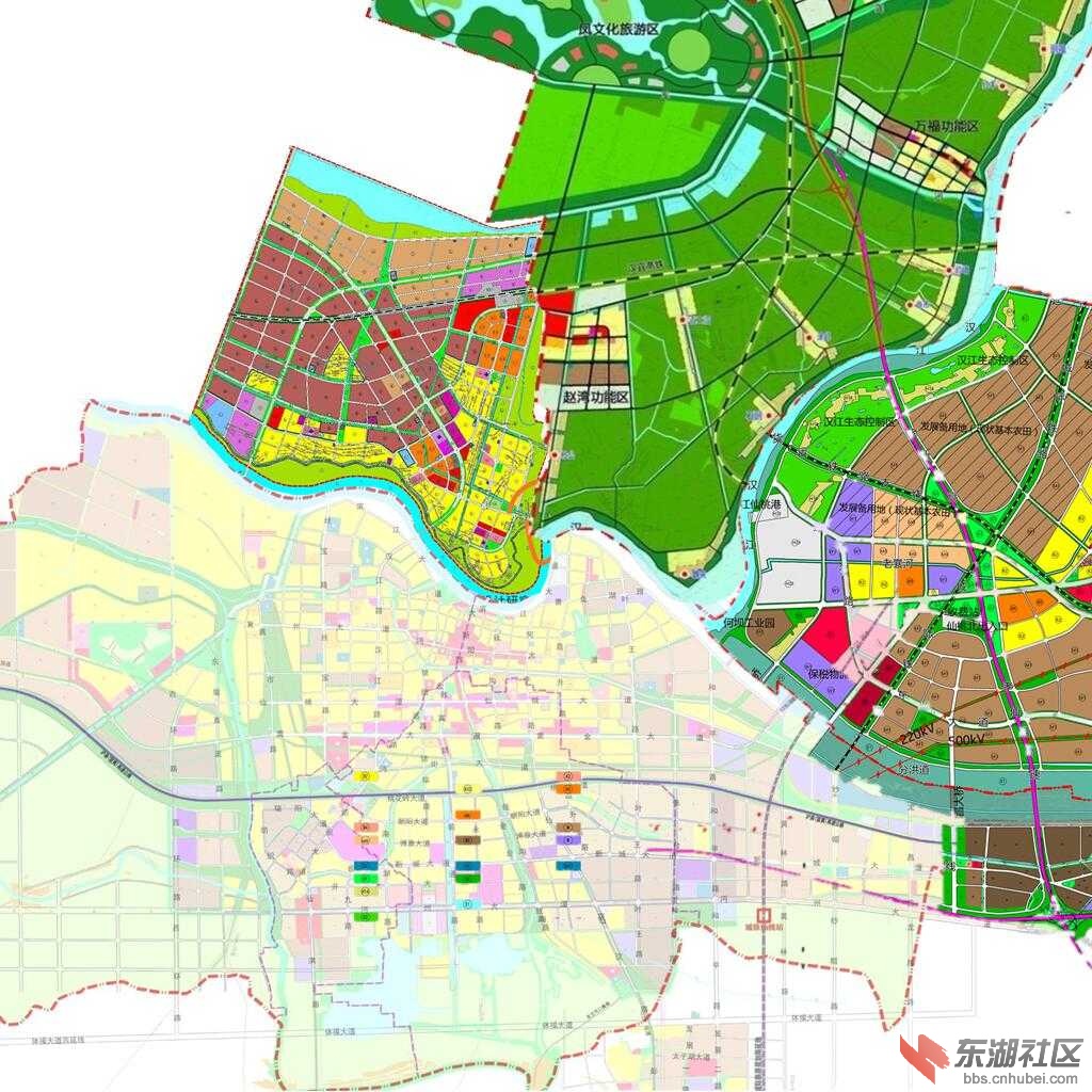 仙桃城南规划图图片