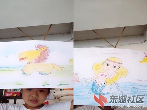 图为余馨悦小朋友的才艺展示 荆楚网通讯员熊雅婷 摄
