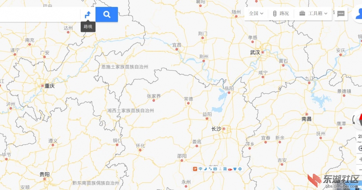 武汉--重庆或贵阳线路图