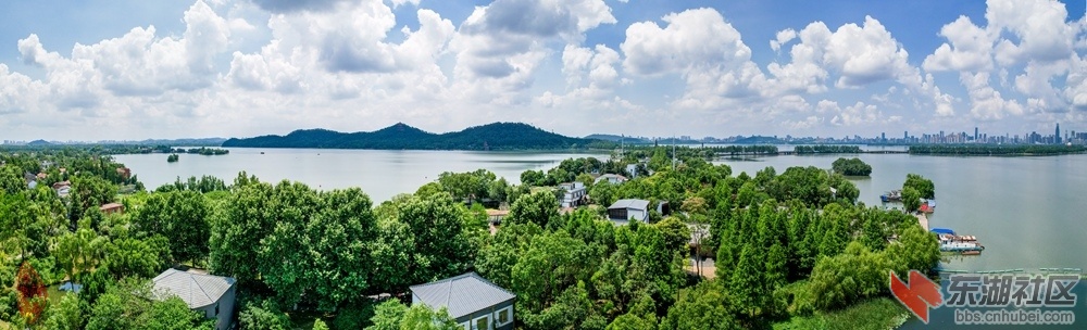 东湖芳香园：青山碧水白云天，绿树人家芳草鲜。野鹤飞来几小岛，闲居湖畔望游船。 柯.jpg