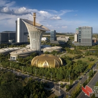 中建三局承建的“马蹄莲”工程上邮票了曾院平摄影
