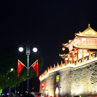 国庆节襄阳北街之夜