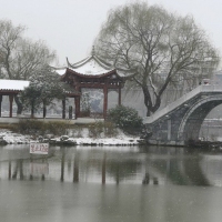 襄阳护城河春雪