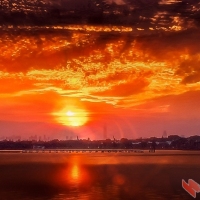 大美东湖  最美夕阳红 曾院平摄影
