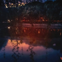 校园夜色曾院平摄影