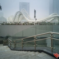 武汉光谷广场地下交通枢纽工程正在加紧施工，春节前开放环形地下通道  曾院平纪实摄影