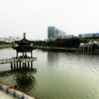 红安河岸风光